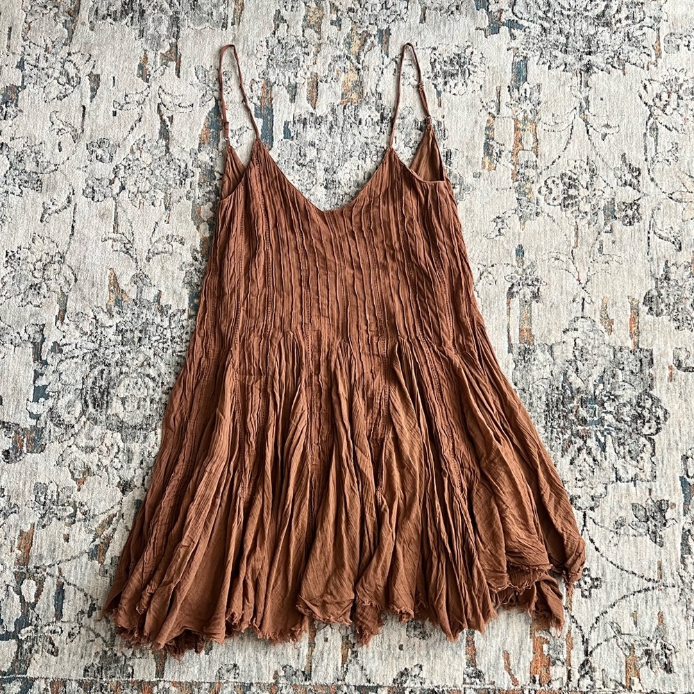 Free People Bohemian Mini Dress; Size Medium
